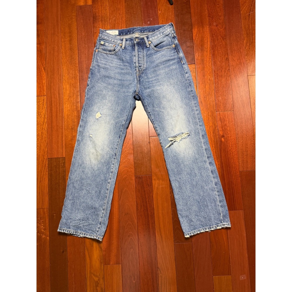 GAP '90s Loose Jeans 28x30 Light Wash Distressed Straight Leg Y2K